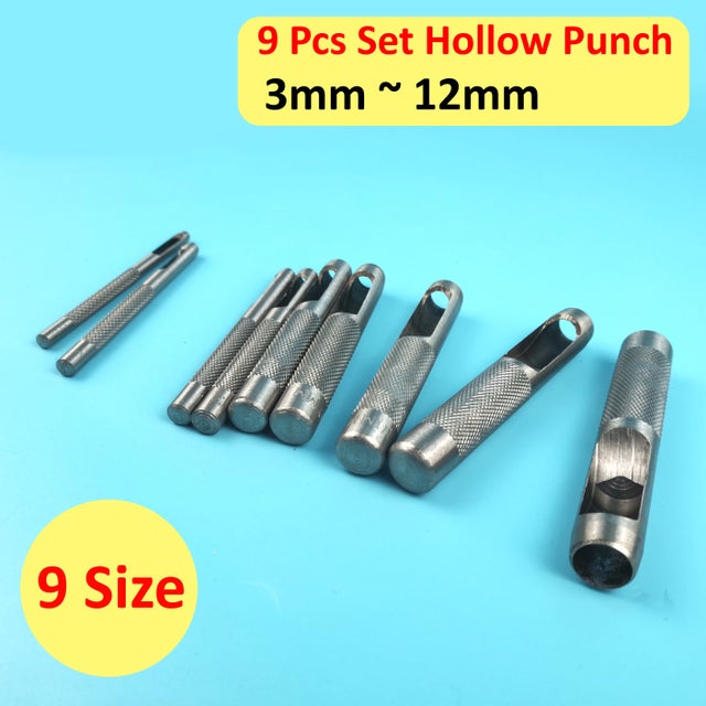 Sharp Hollow Hole Punch Tool Heavy Duty Iron Leather Fabric Gasket 1.5mm, Size: 1.5 mm
